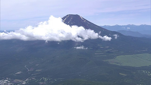 日本富士山的夏天视频素材