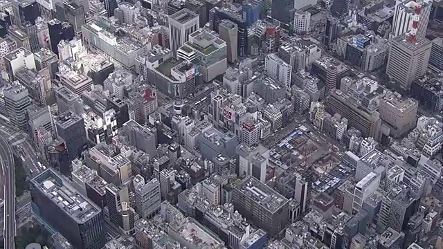 航空，东京银座，日本视频素材