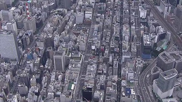 航空，东京银座，日本视频素材