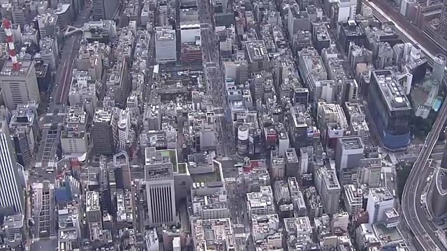 航空，东京银座，日本视频素材