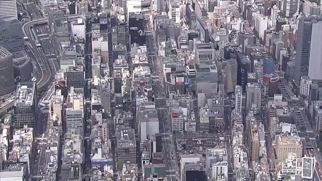 航空，东京银座，日本视频素材