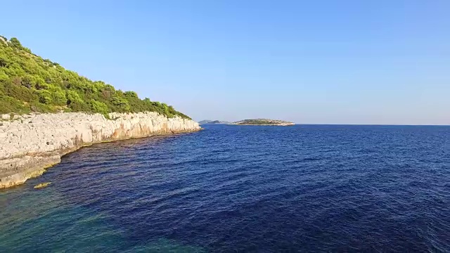 飞过达尔马提亚的风景视频素材