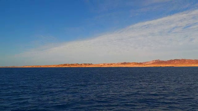 埃及西奈半岛的海岸线视频素材