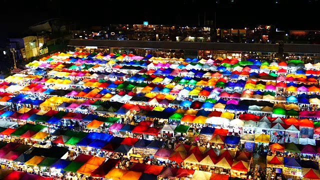 曼谷夜市视频素材