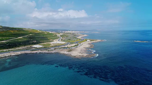 马耳他海岸线视频素材