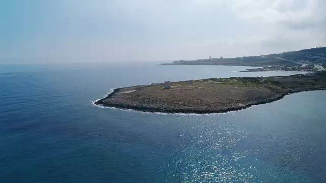 马耳他海岸线和塔视频素材