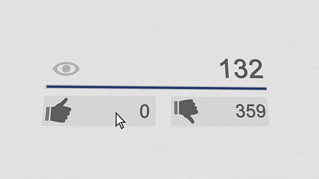 喜欢和不喜欢视频素材
