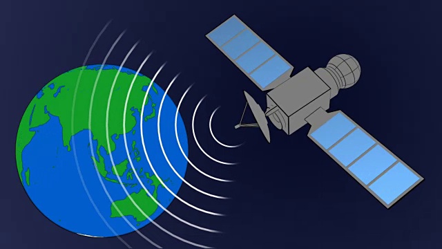 地球转暗通信卫星(4K)视频下载