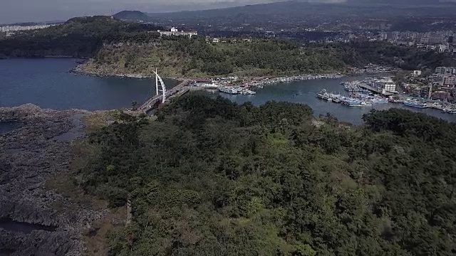 西浦，济州岛，韩国，2017年视频素材