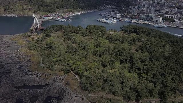 西浦，济州岛，韩国，2017年视频素材