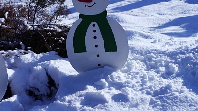 纸板雪人视频素材