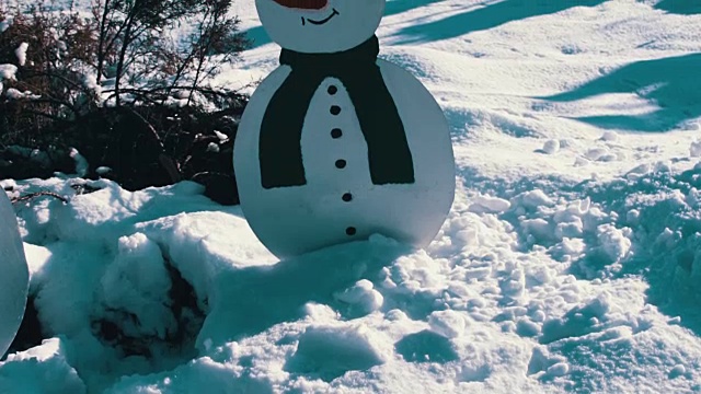 纸板雪人视频素材