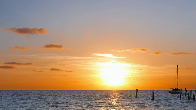 太阳在加勒比海升起视频素材