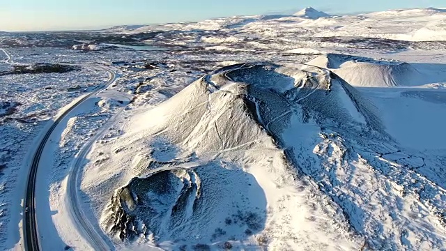 Grabrok火山口冰岛视频素材