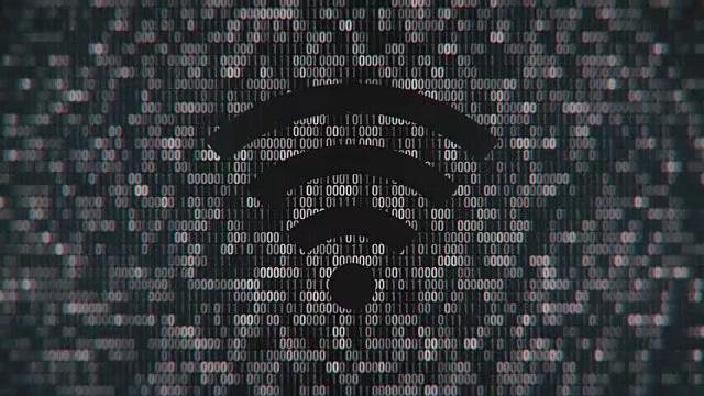 4K -焦点Wifi，互联网连接可循环背景视频素材