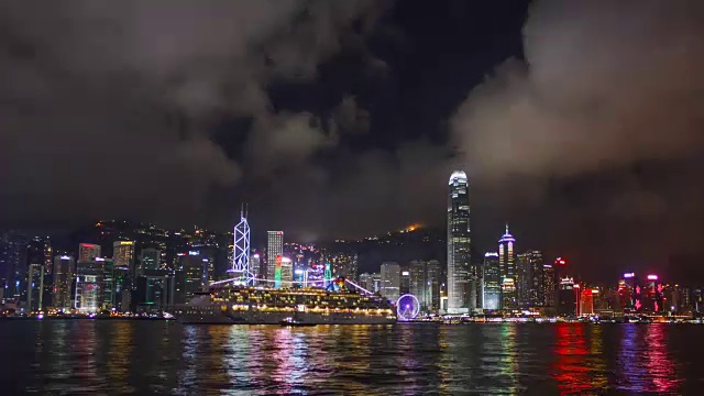 香港的夜景视频素材