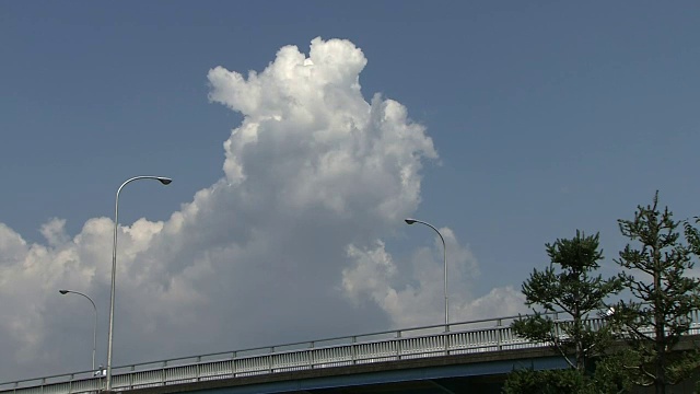 日本群马县夏季天空积雨云视频素材