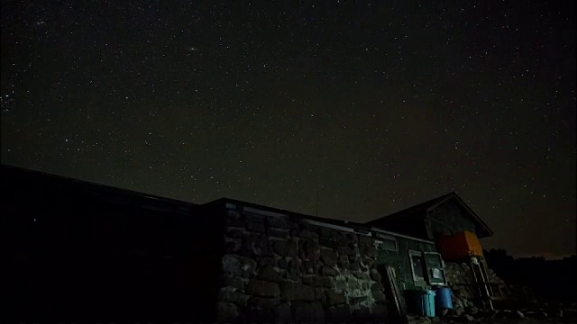 时间流逝:繁星满天的夜空视频素材