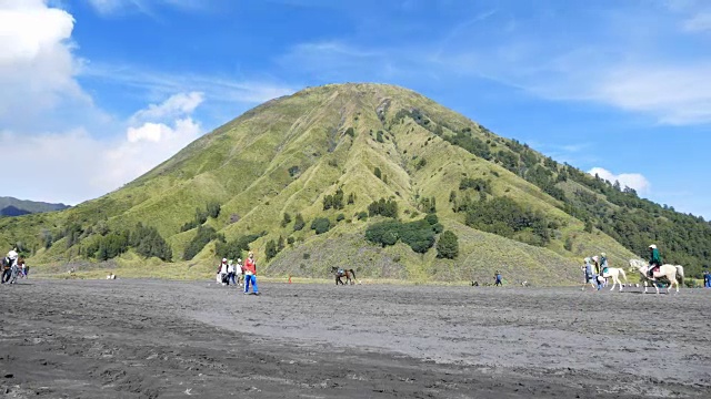 Bromo火山的时间流逝视频素材