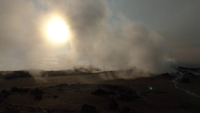 冰岛:地热区，Myvatn, Krafla视频素材