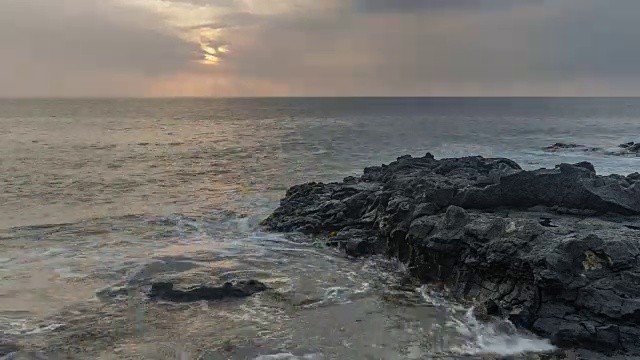 夏威夷海岸时光流逝视频素材