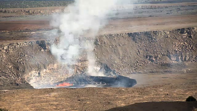 基拉韦厄火山火山口(黑尔毛毛)时间流逝视频素材