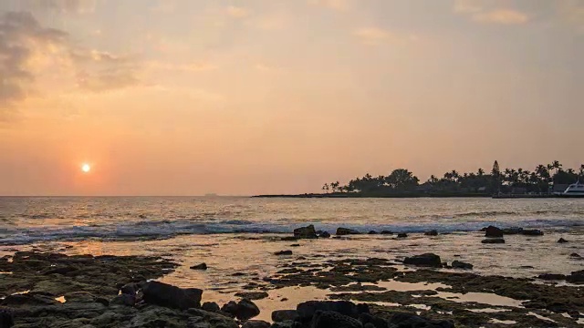 夏威夷海岸时光流逝视频素材