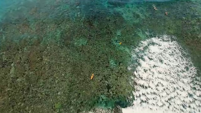 鸟瞰图美丽的海滩热带岛屿。达科岛，菲律宾，Siargao视频素材