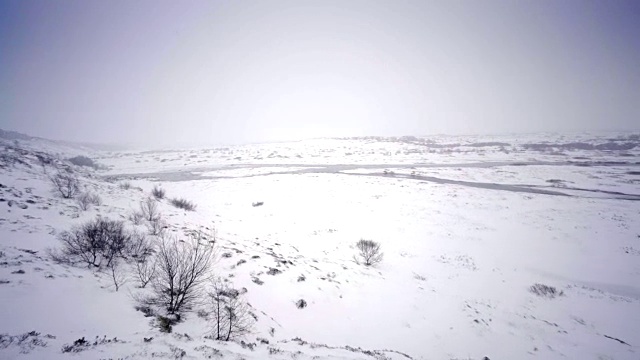 冰岛风景优美自然，冬寒雪寒，外金圈寒旅游视频素材