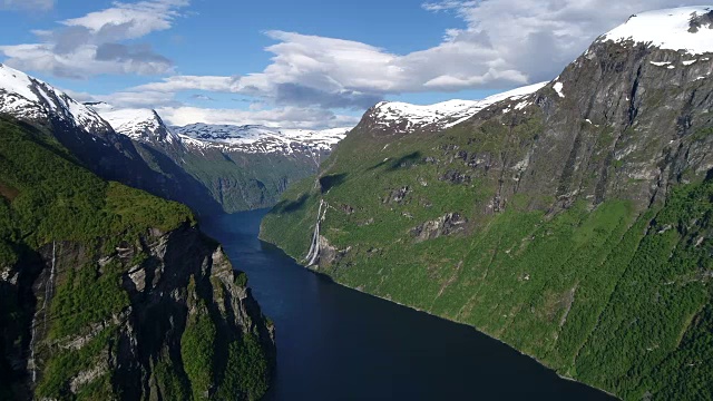 Geiranger峡湾,挪威视频素材