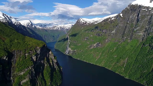 Geiranger峡湾,挪威视频素材