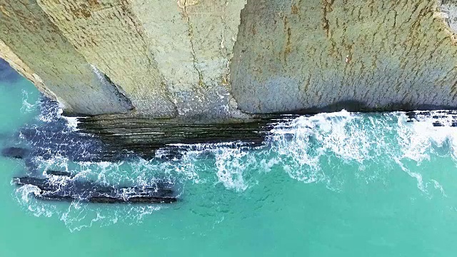 空中海岸。海中。视频素材