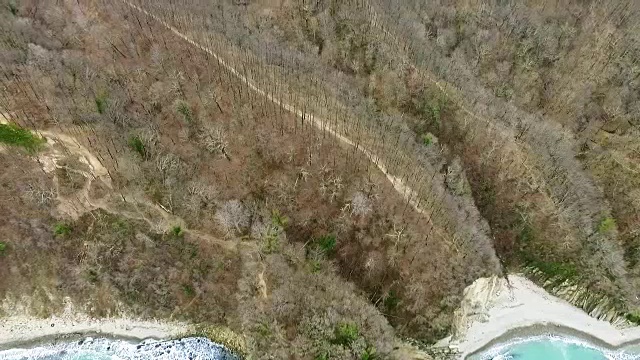 空中海岸。海中。视频素材