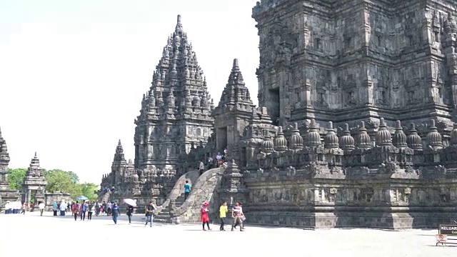 Prambanan或raara Jonggrang寺庙视频素材