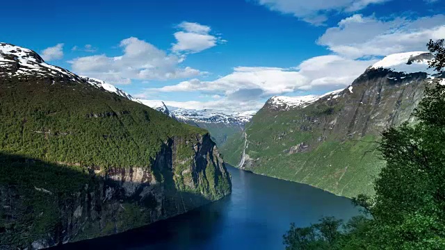 Geiranger峡湾,挪威视频素材