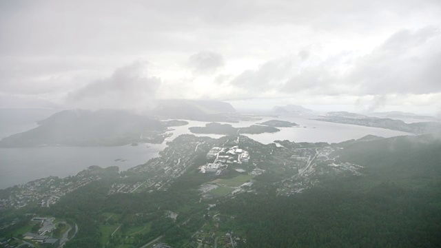 挪威城市奥勒松视频素材