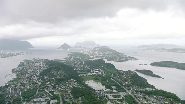 挪威城市奥勒松视频素材