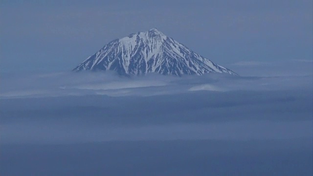 空中,俄罗斯堪察加半岛视频素材