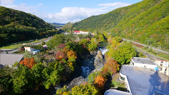 北海道近仙阁的秋天视频素材