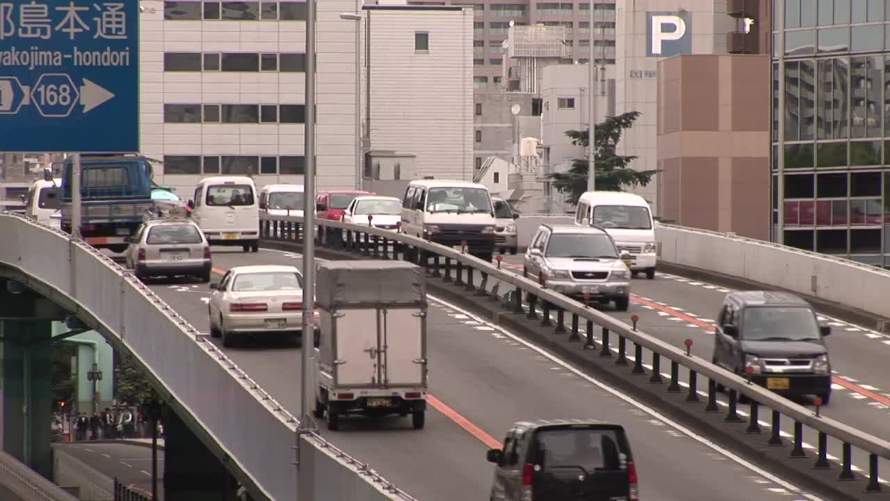 日本大阪的城市街道视频下载