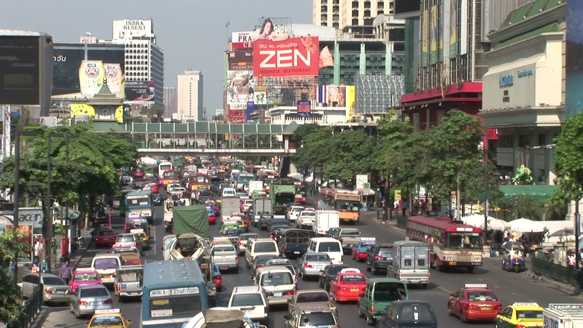 泰国曼谷泰国曼谷的城市街道视频素材