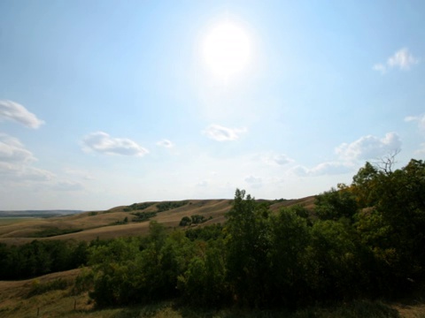 time-lapse of brushy hills with clouds .灌木丛山坡的time-lapse of brushy hills with clouds .灌木丛山坡的time-lapse of brushy hills with clouds视频素材