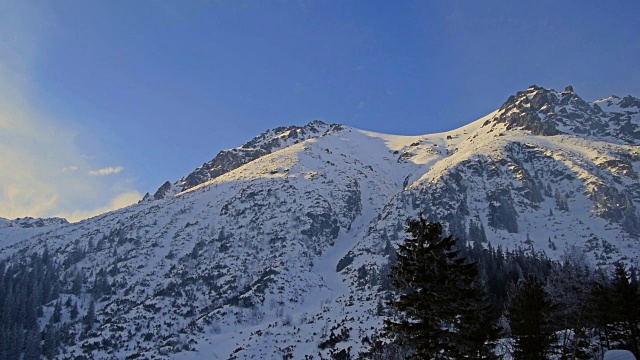 山峰-冬季-波兰视频下载