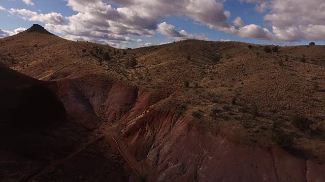 鸟瞰图的油漆山，俄勒冈州视频素材