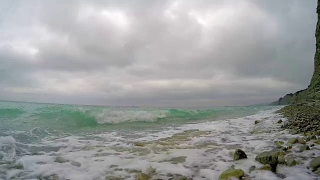 海浪与绿松石视频素材