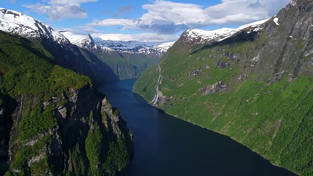 Geiranger峡湾,挪威视频下载