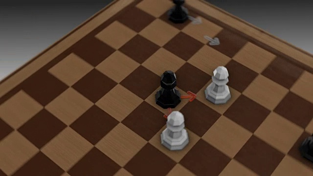 国际象棋的移动-兵视频素材