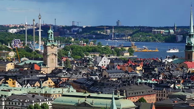 斯德哥尔摩城视频素材