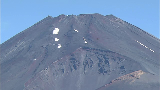 会荣山在富士山，静冈县，日本视频素材