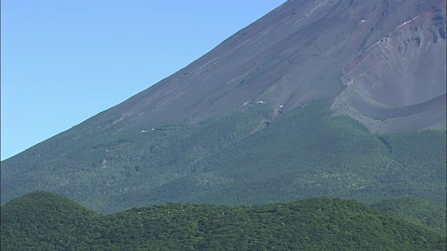 会荣山在富士山，静冈县，日本视频素材